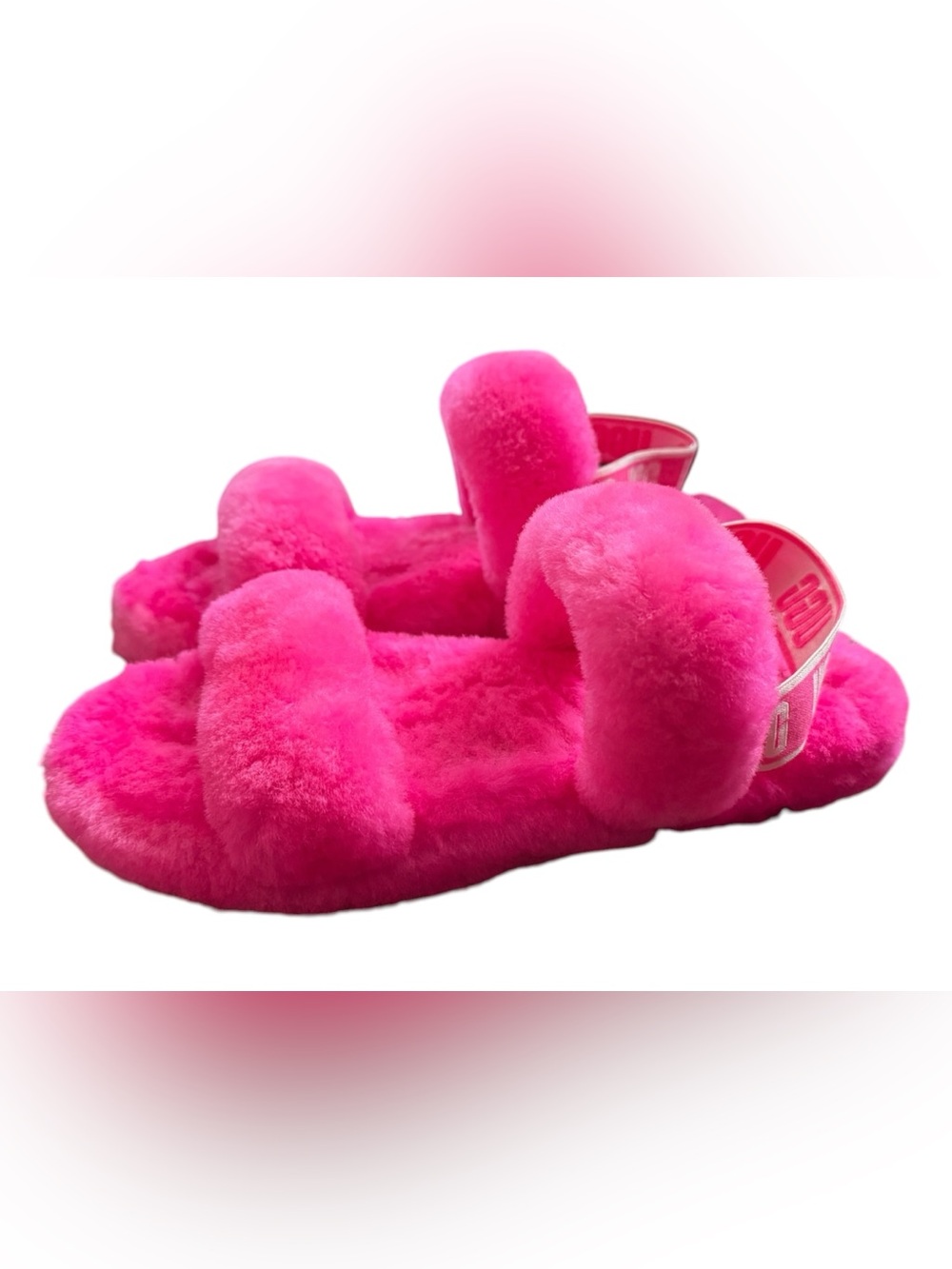 UGG Oh Yeah Sling Back Slippers in Berry, size 6 - Picture 5 of 10